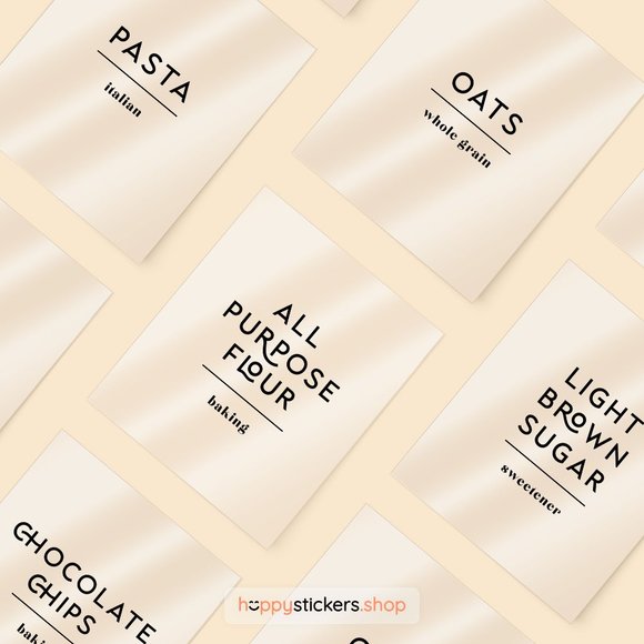 36 Labels • Glorich Minimalist Pantry for Kitchen Storage • Organization Labels - Picture 17 of 17